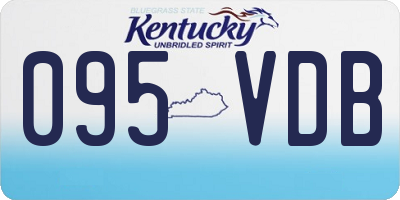 KY license plate 095VDB