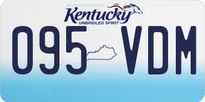 KY license plate 095VDM