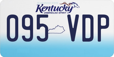 KY license plate 095VDP