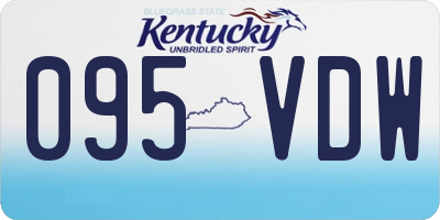 KY license plate 095VDW