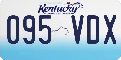 KY license plate 095VDX