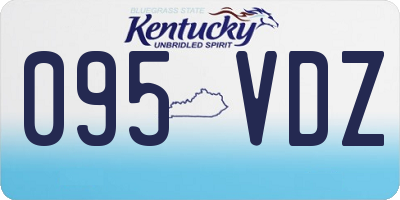 KY license plate 095VDZ