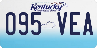 KY license plate 095VEA