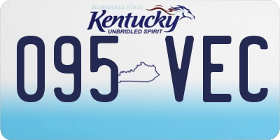 KY license plate 095VEC