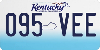 KY license plate 095VEE