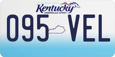 KY license plate 095VEL