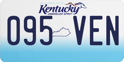 KY license plate 095VEN