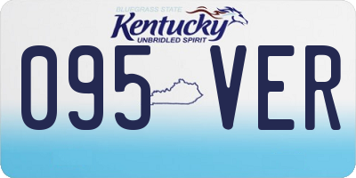 KY license plate 095VER