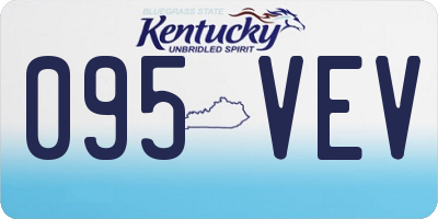 KY license plate 095VEV