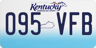 KY license plate 095VFB