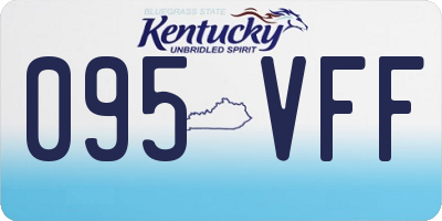 KY license plate 095VFF