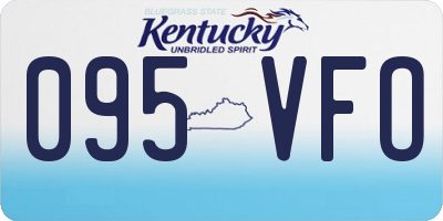 KY license plate 095VFO