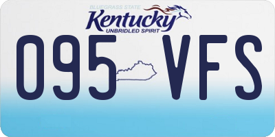 KY license plate 095VFS