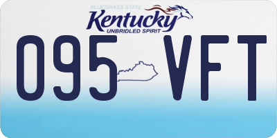 KY license plate 095VFT