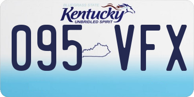 KY license plate 095VFX