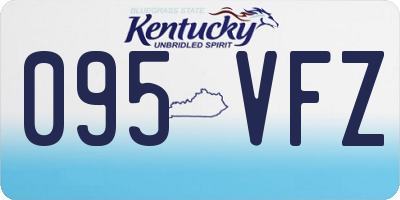 KY license plate 095VFZ