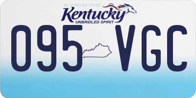 KY license plate 095VGC