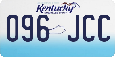 KY license plate 096JCC