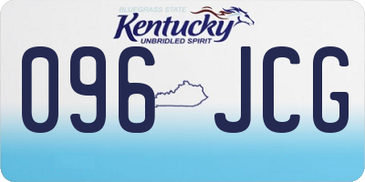 KY license plate 096JCG