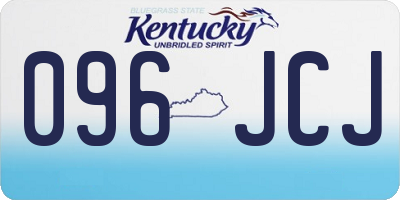 KY license plate 096JCJ