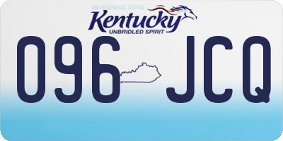 KY license plate 096JCQ