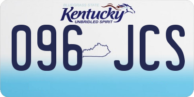 KY license plate 096JCS
