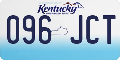 KY license plate 096JCT