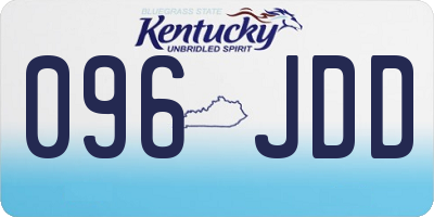 KY license plate 096JDD