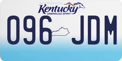 KY license plate 096JDM