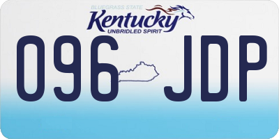 KY license plate 096JDP