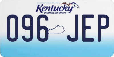 KY license plate 096JEP