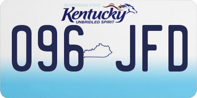 KY license plate 096JFD