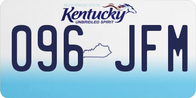 KY license plate 096JFM