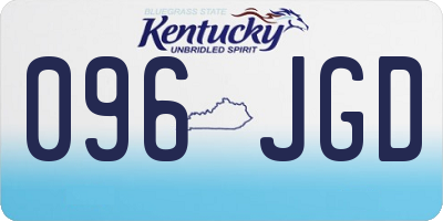 KY license plate 096JGD