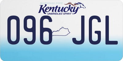 KY license plate 096JGL