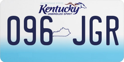 KY license plate 096JGR