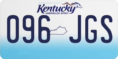 KY license plate 096JGS