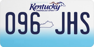 KY license plate 096JHS