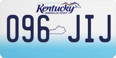 KY license plate 096JIJ