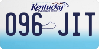 KY license plate 096JIT