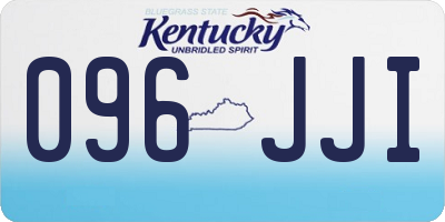 KY license plate 096JJI