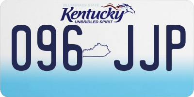 KY license plate 096JJP