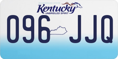 KY license plate 096JJQ