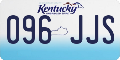 KY license plate 096JJS
