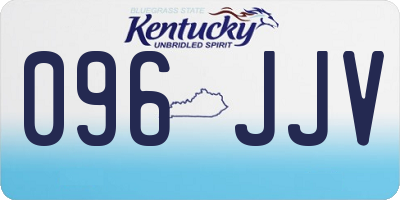 KY license plate 096JJV