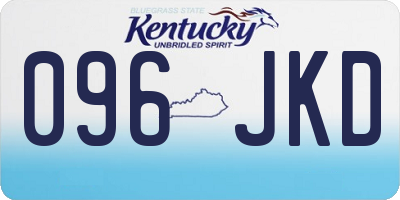 KY license plate 096JKD