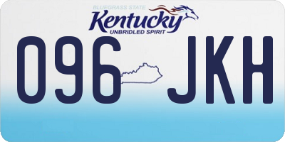 KY license plate 096JKH