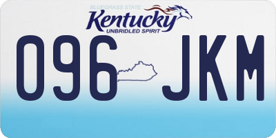 KY license plate 096JKM