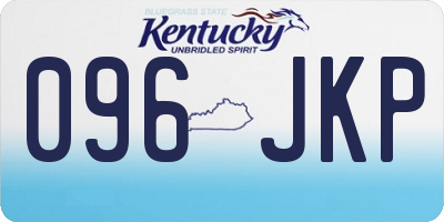 KY license plate 096JKP