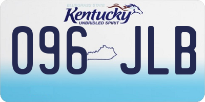 KY license plate 096JLB